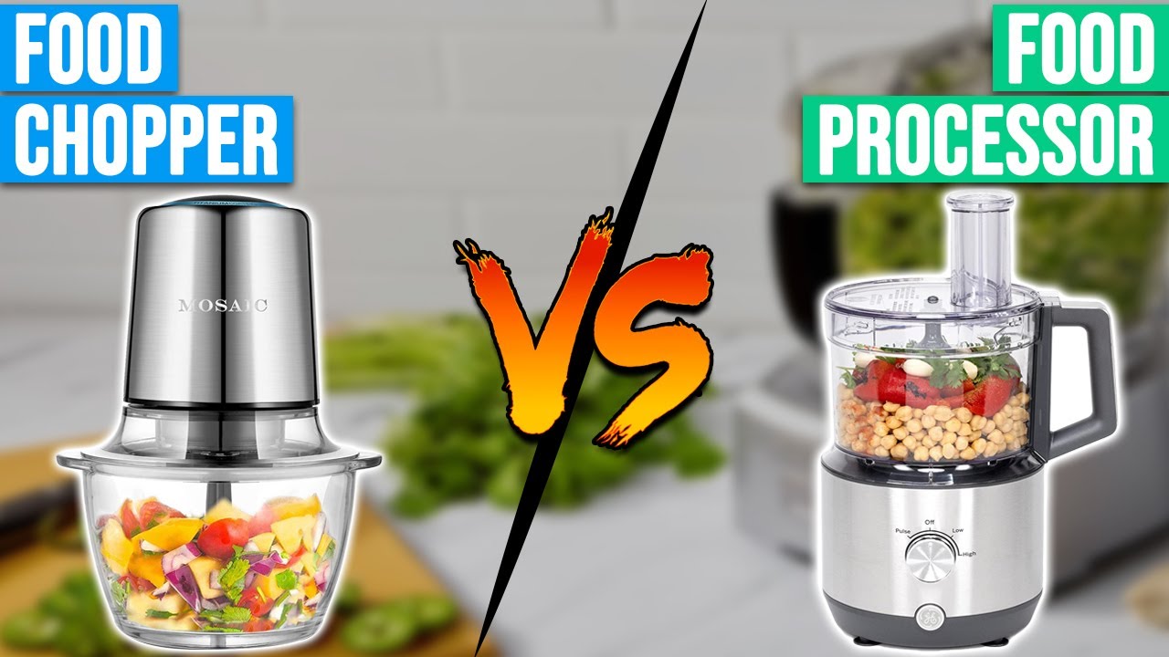 Food Chopper vs Processor: Kitchen Appliances Compared